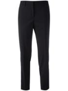 Ps By Paul Smith Cropped Trousers, Women's, Size: 42, Black, Wool/polyamide/spandex/elastane