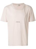Saint Laurent Signature Logo T-shirt - White