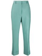 Fendi Cropped Tailored Trousers - Blue