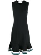 Victoria Victoria Beckham Flared Hem Dress, Women's, Size: 6, Blue, Nylon/spandex/elastane/viscose/wool