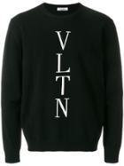 Valentino Woven Logo Jumper - Black