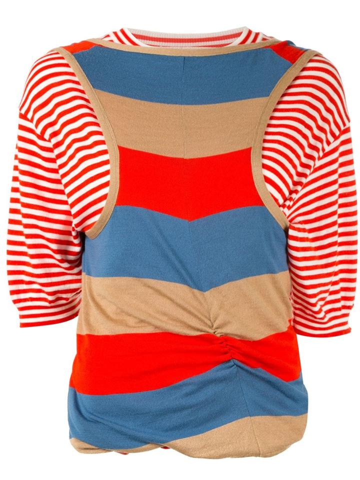 Marni Layered Striped T-shirt - Multicolour