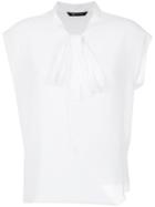Uma Raquel Davidowicz Lace Up Detail Top - White