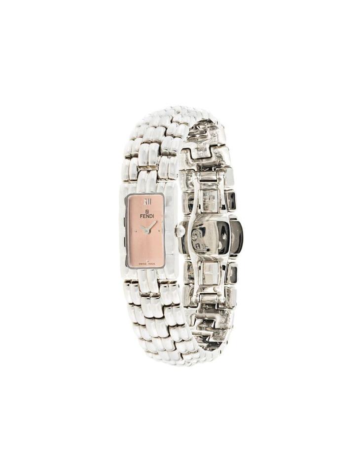 Fendi Pre-owned Logos Wrist Watch - Silver