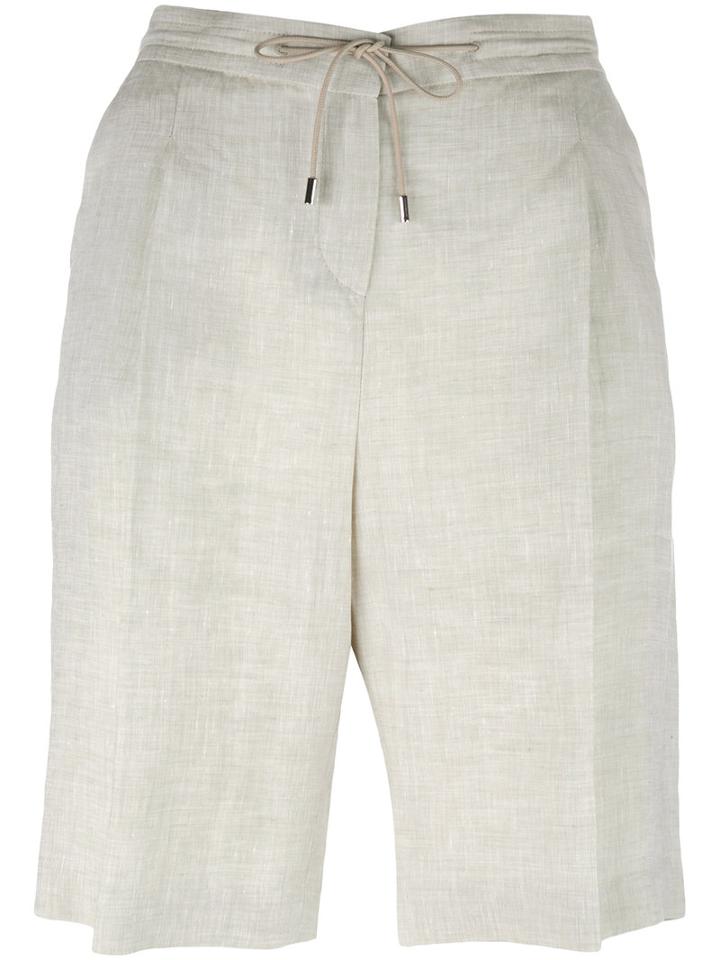 Loro Piana Bermuda Larrie Shorts, Women's, Size: 40, Nude/neutrals, Linen/flax