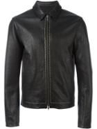 Haider Ackermann 'kasar' Jacket, Men's, Size: Xs, Black, Cotton/leather
