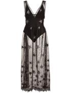 Fleur Du Mal Superstar V-neck Mesh Dress