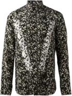 Givenchy Wreath Print Shirt, Men's, Size: 41, Black, Silk