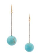 Irene Neuwirth Sphere Drop Earrings - Blue