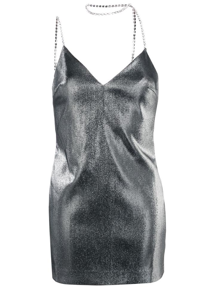 Area Spaghetti Strap Dress - Grey