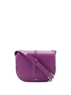 A.p.c. Foldover Top Shoulder Bag - Purple