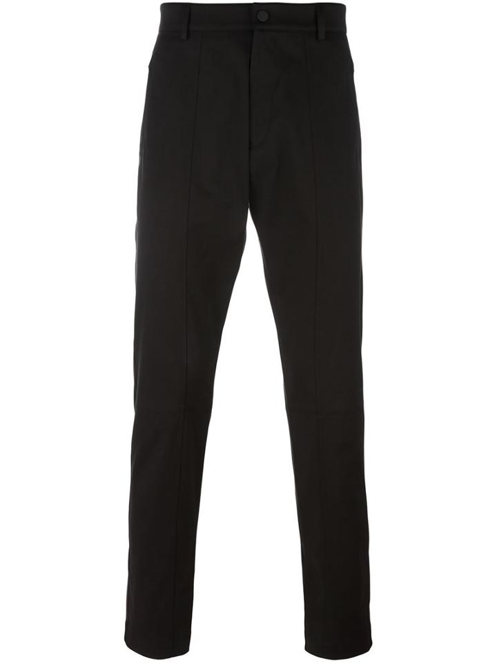 Ports 1961 Classic Tapered Trousers, Men's, Size: 46, Black, Cotton/spandex/elastane