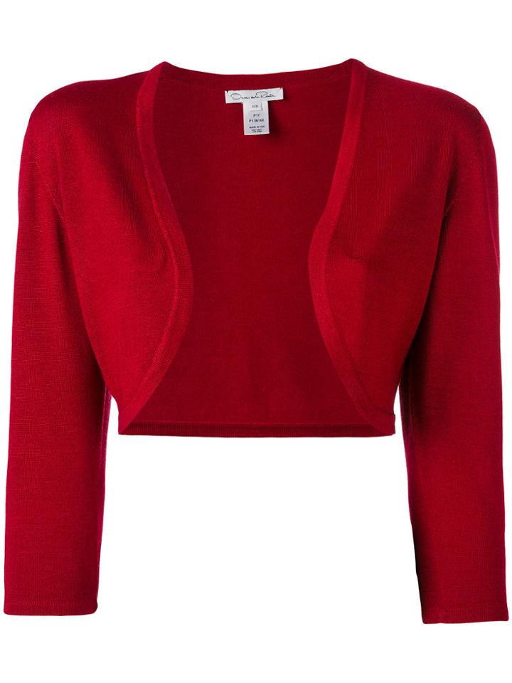 Oscar De La Renta Classic Bolero - Red