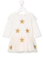 Stella Mccartney Kids 'misty' Tulle Dress With Knickers, Toddler Girl's, Size: 24 Mth, Nude/neutrals