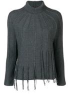 Fabiana Filippi Fringed Jumper - Green