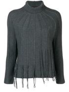 Fabiana Filippi Fringed Jumper - Green