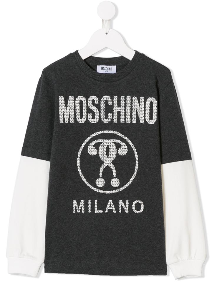 Moschino Kids Teen Long-sleeve T-shirt - Black