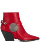 Casadei Pointed Ankle Boots - Red