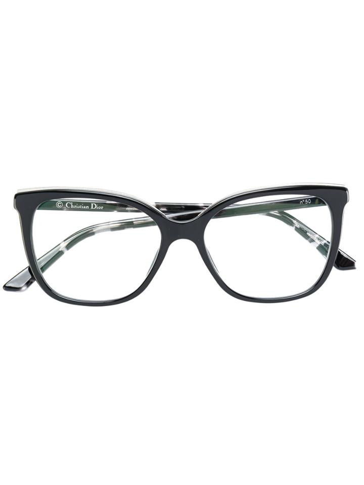 Dior Eyewear Classic Square Glasses - Black