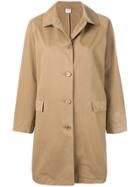 Aspesi Button Fastened Trench Coat - Brown