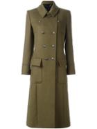Belstaff Long Military Coat, Women's, Size: 42, Green, Nylon/acetate/cupro/virgin Wool