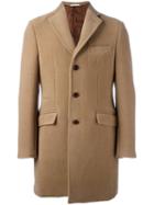 Al Duca D'aosta 1902 Buttoned Mid-length Coat, Men's, Size: 50, Nude/neutrals, Acetate/viscose/cashmere/wool
