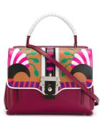 Paula Cademartori Petite Faye Tote, Women's, Pink/purple, Calf Leather