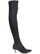 Sergio Rossi Hill Over The Knee Sock Boots - Black