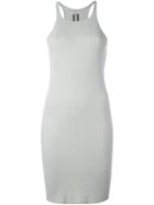 Rick Owens Drkshdw Racerback Fitted Dress, Women's, Size: Medium, Grey, Cotton