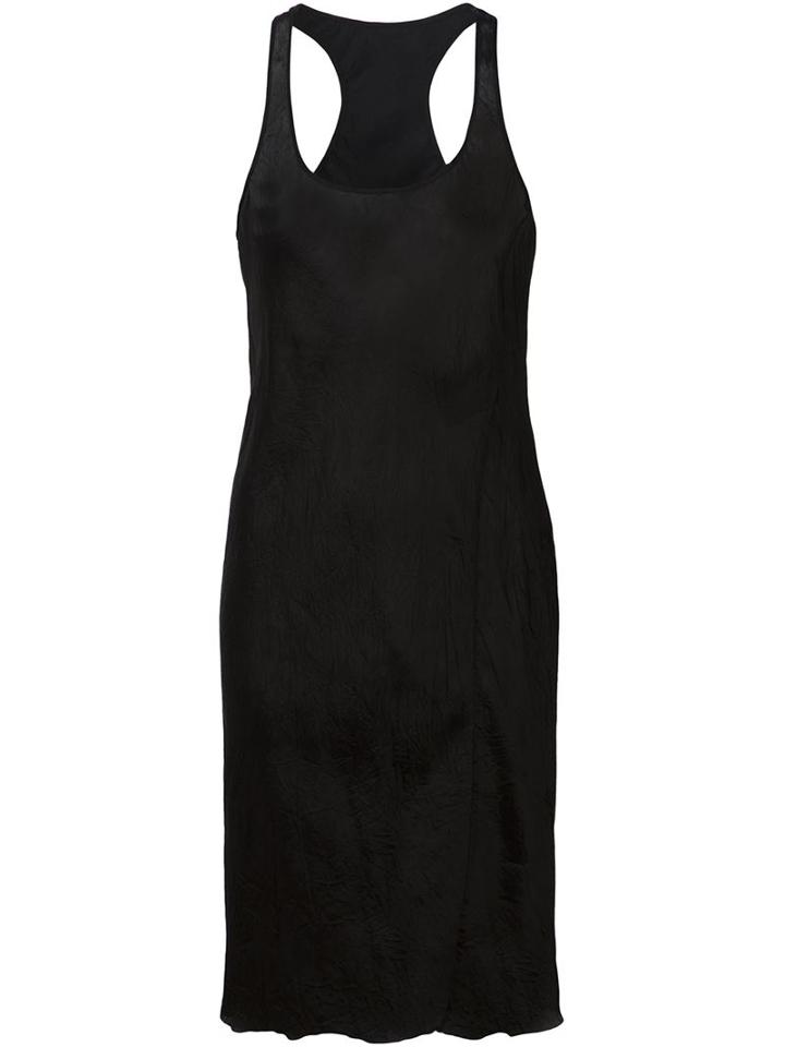 Uma Wang Midi Tank Dress, Women's, Size: L, Black, Cupro