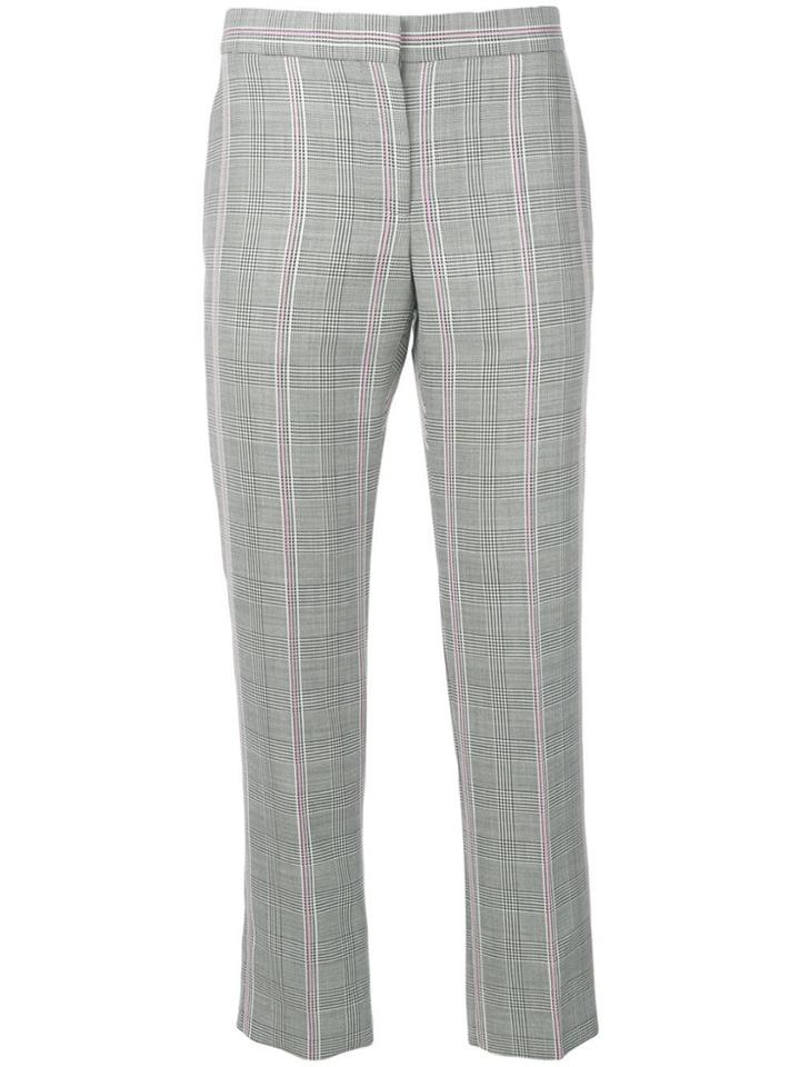 Alexander Mcqueen Dogtooth Check Trousers - Grey