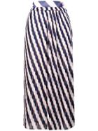 Golden Goose Deluxe Brand Hamal Striped Midi Skirt - White