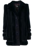Fendi Single-breasted Coat - Blue