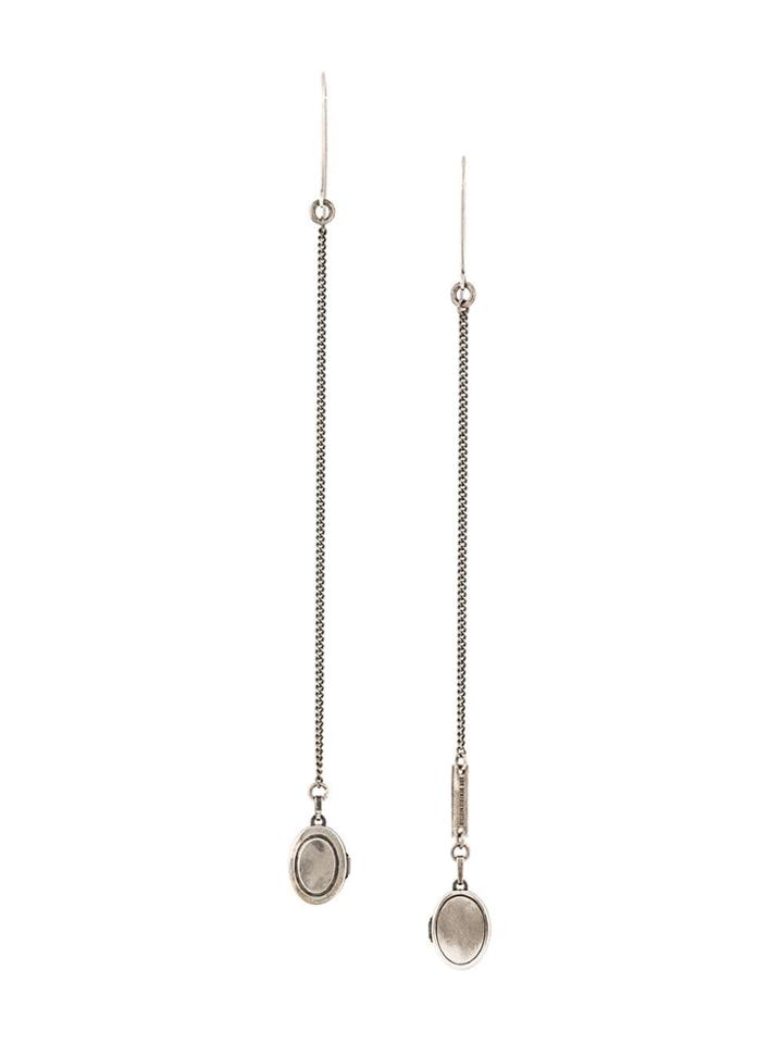 Ann Demeulemeester Locket Earrings - Metallic