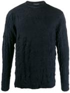 Yohji Yamamoto Wrinkled Effect Jumper - Blue