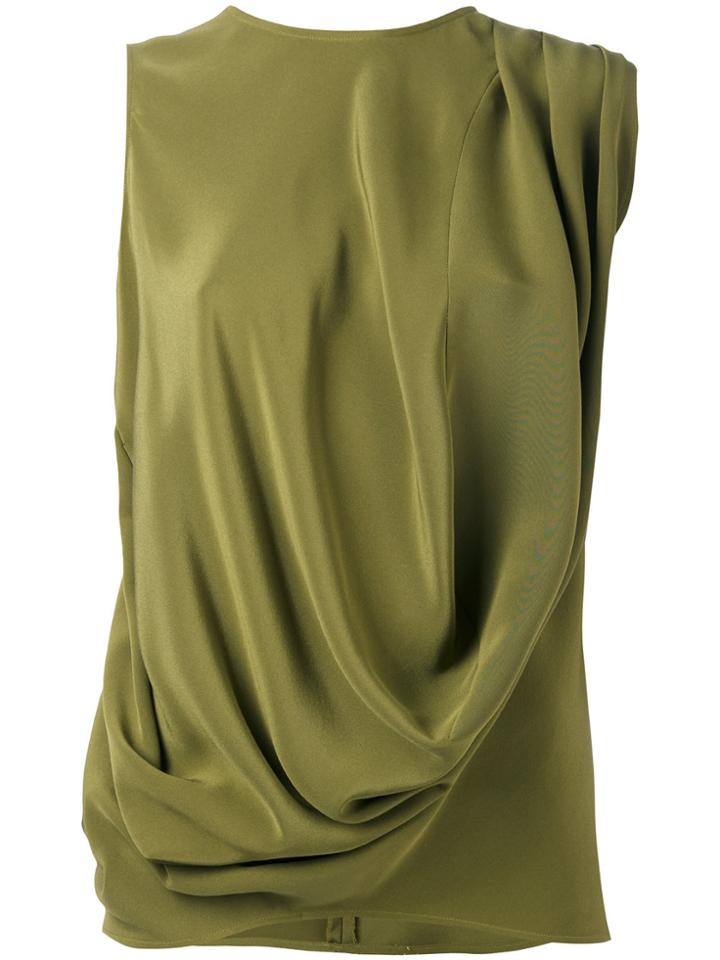 Gianluca Capannolo Draped Tank Top - Green