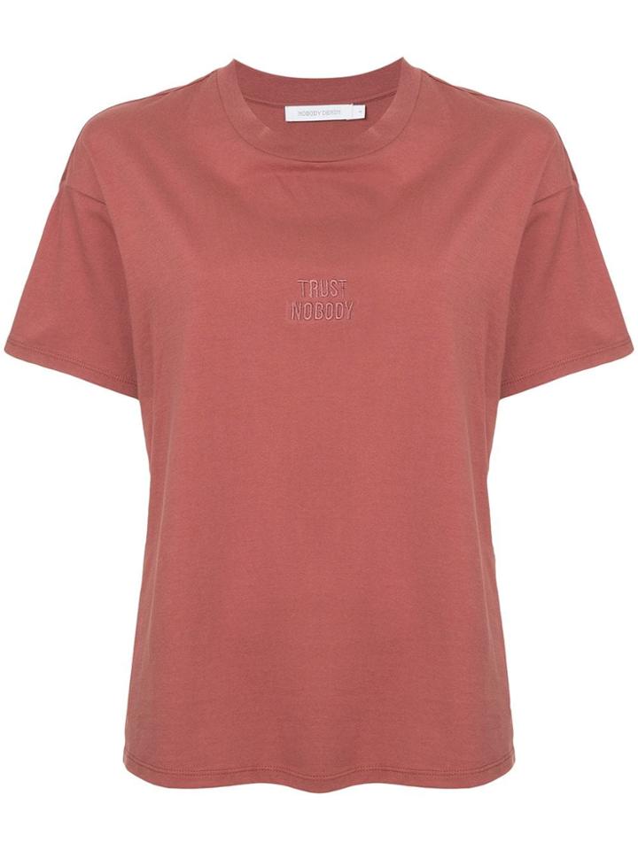 Nobody Denim Trust Nobody Embroidered T-shirt