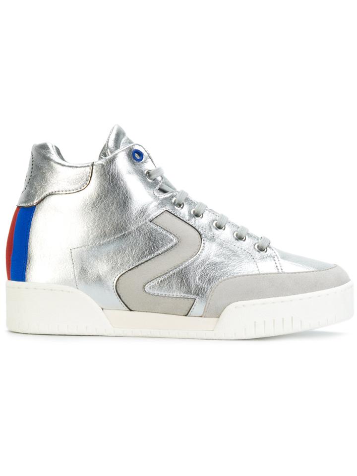 Stella Mccartney Stella Hi-top Sneakers - Metallic