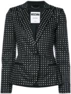 Moschino Swarovski Crystal Embellished Blazer - Black