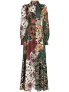 Evi Grintela Evanthia Patch Print Maxi Dress - Multicoloured