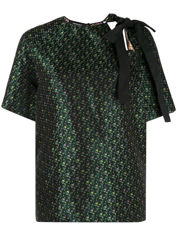 Rochas Bow Detail Blouse - Black