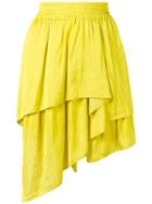 Barbara Bui Draped Mini Skirt - Yellow