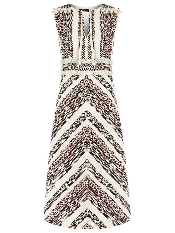 Talie Nk Texturized Midi Dress, Women's, Size: 38, Cotton/acrylic/polyester/silk