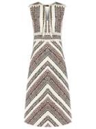 Talie Nk Texturized Midi Dress, Women's, Size: 38, Cotton/acrylic/polyester/silk