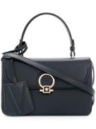 Versace Small Dv Shoulder Bag - Blue