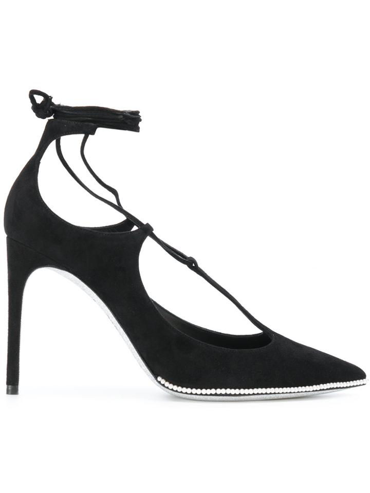 René Caovilla Lace-up Pumps - Black