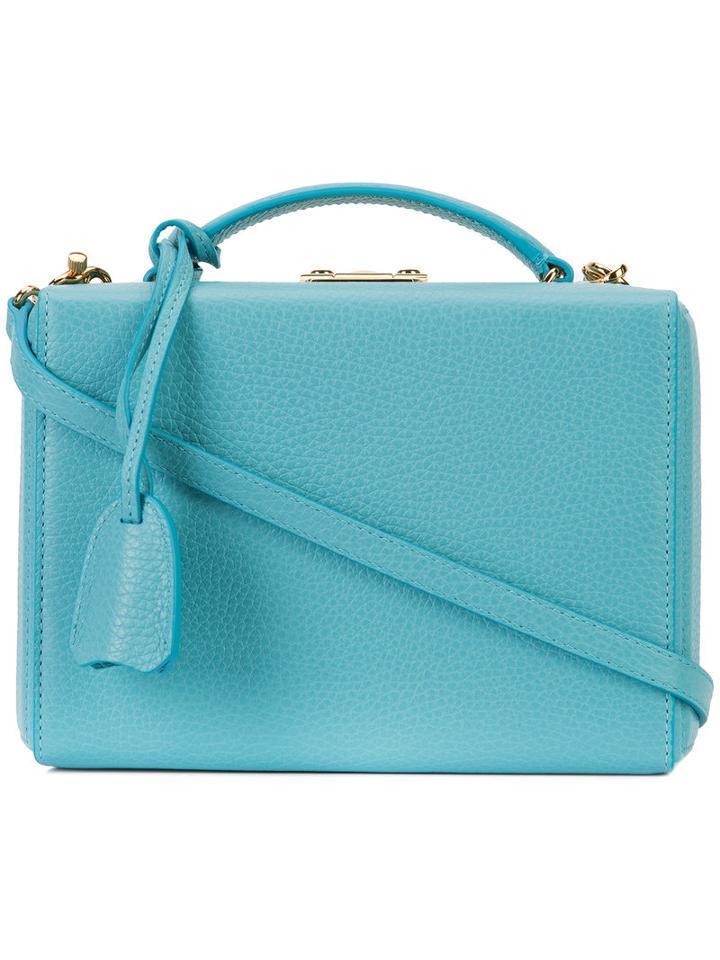 Mark Cross Grace Crossbody Bag, Women's, Blue, Leather