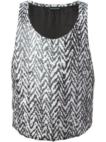 Kris Van Assche Chevron Pattern Top