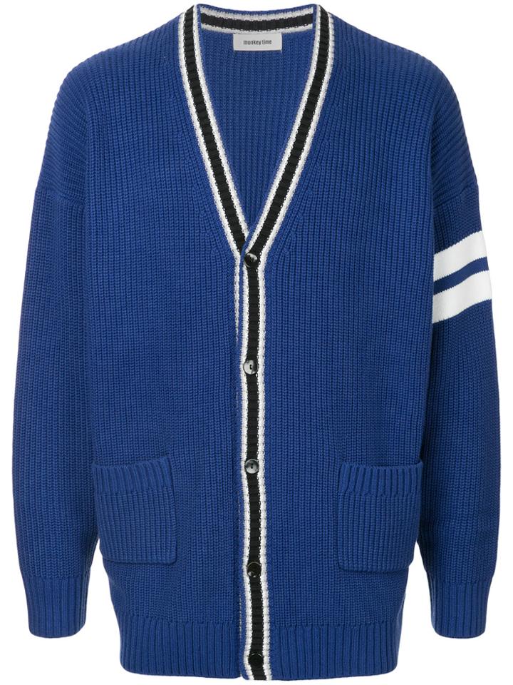 Monkey Time Classic Cardigan - Blue