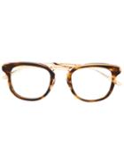 Bottega Veneta Square Frame Glasses, Brown, Acetate/titanium